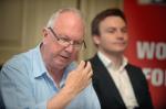 Jimmy Kelly making a point at launch of Unite's Pre-Budget Submission earlier this month
