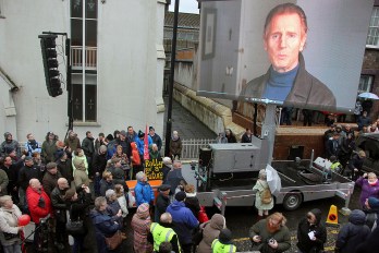 A video message from Ballymena's Laim Neason for the "jobs rally".